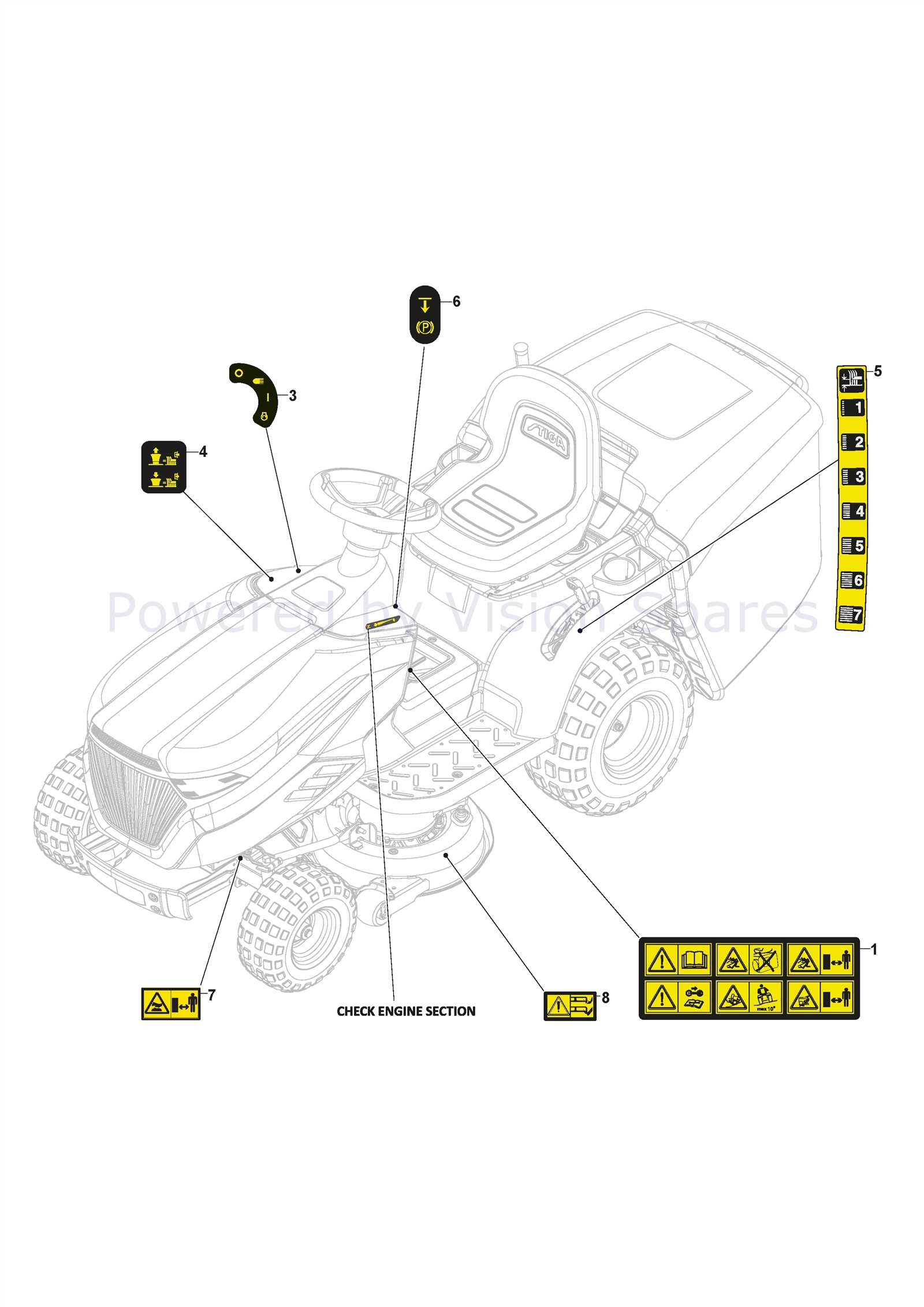 parts of a tractor diagram