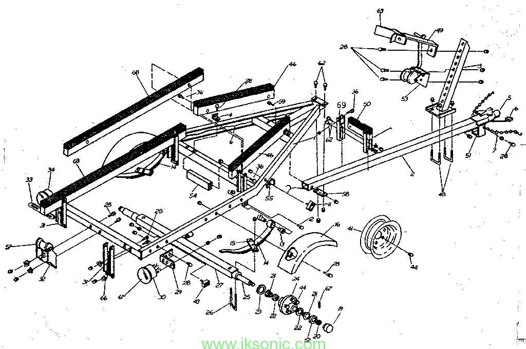 parts of a trailer diagram