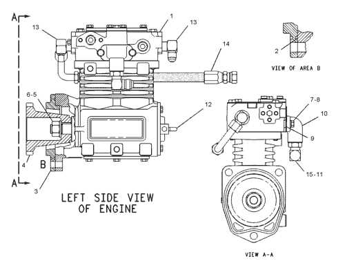 parts of an air compressor diagram