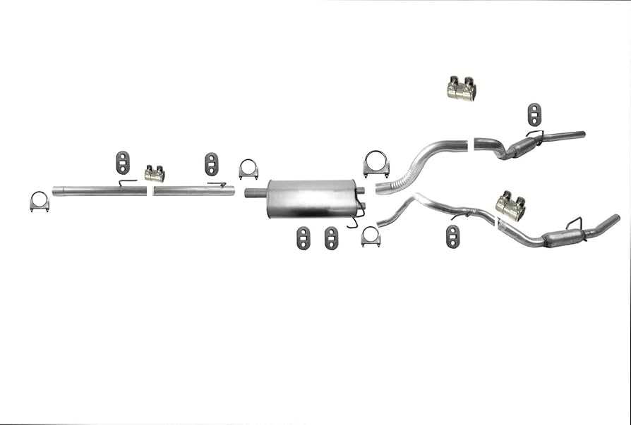 parts of an exhaust system diagram