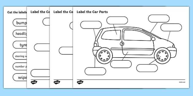 parts of car diagram