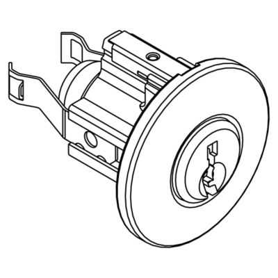 parts of door knob diagram