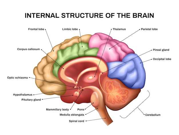 parts of the brain labeled diagram