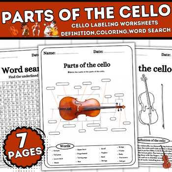 parts of the cello diagram