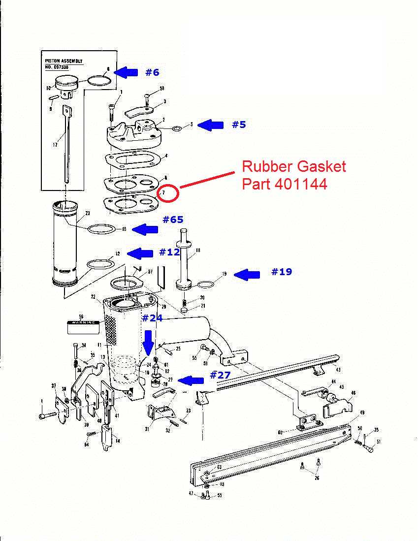 paslode 16 gauge finish nailer parts diagram