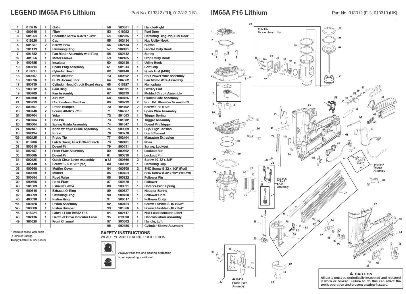 paslode impulse parts diagram