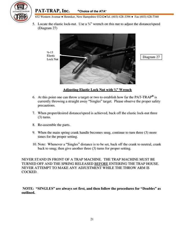 pat trap parts diagram