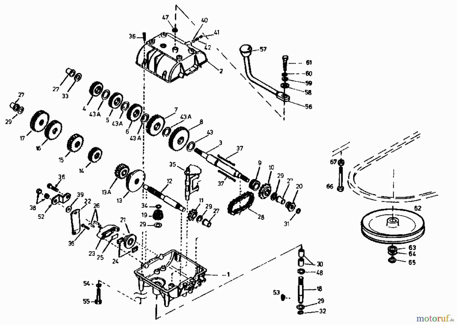 peerless 700 transmission parts diagram