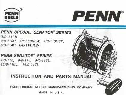 penn reel parts diagram