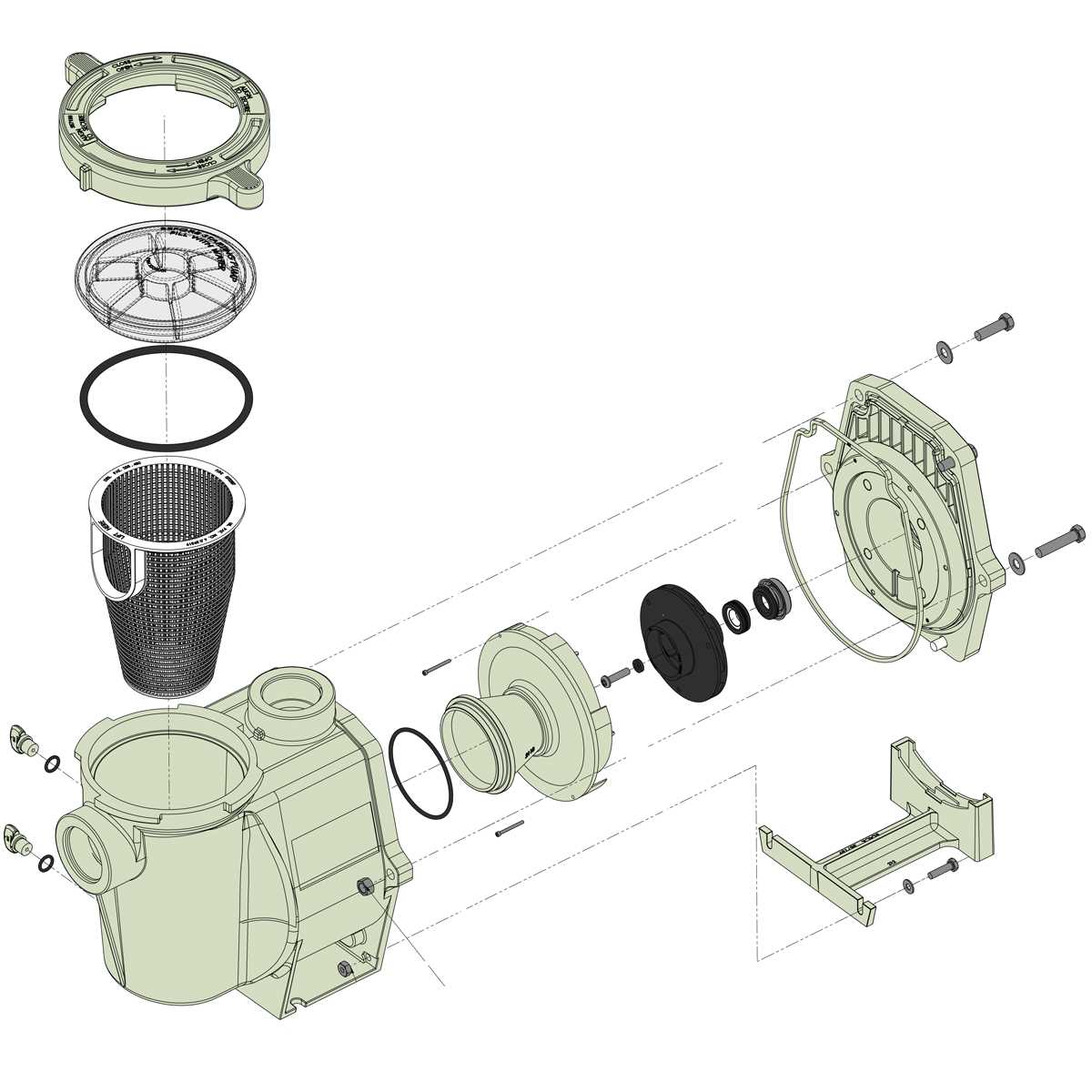 pentair challenger pump parts diagram