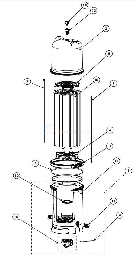 pentair pool filter parts diagram