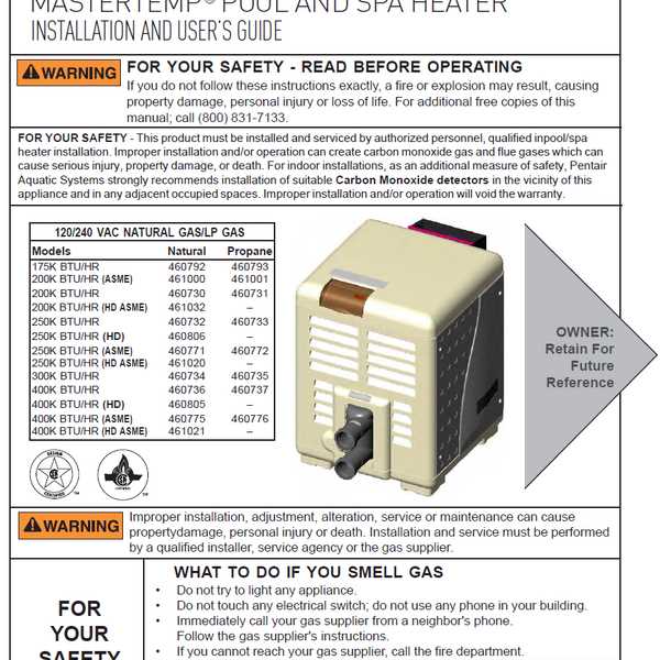 pentair pool heater parts diagram