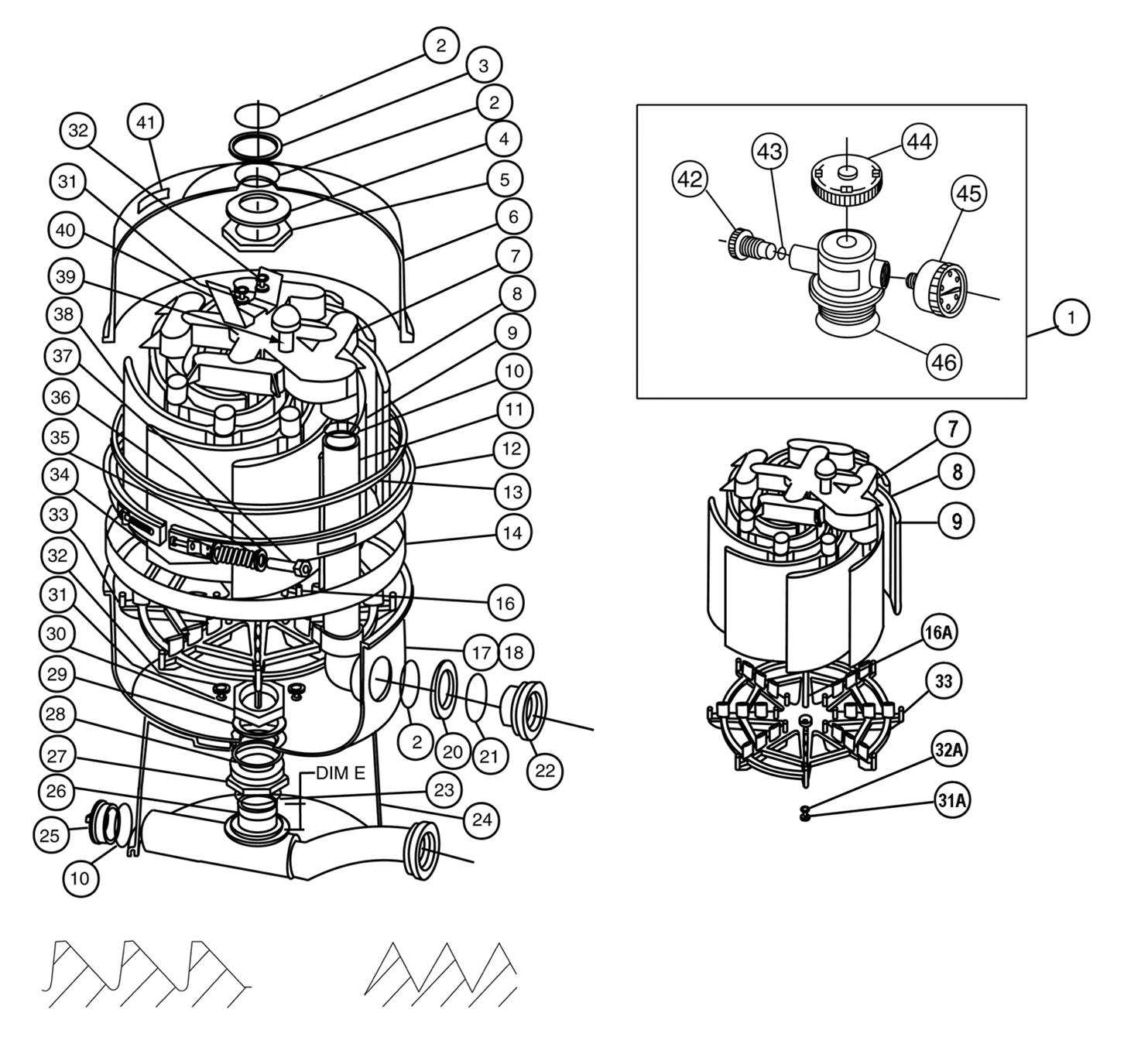 pentair sand filter parts diagram