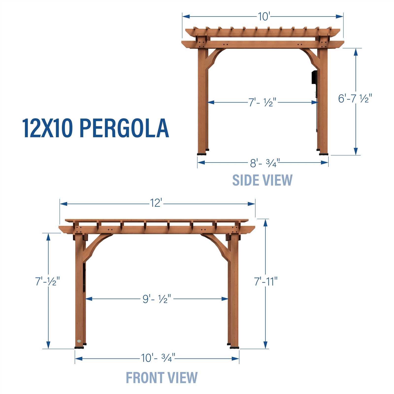 pergola parts diagram