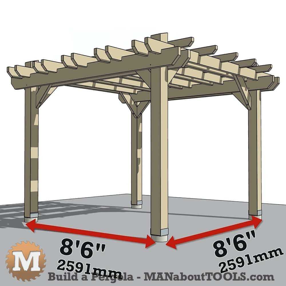 pergola parts diagram