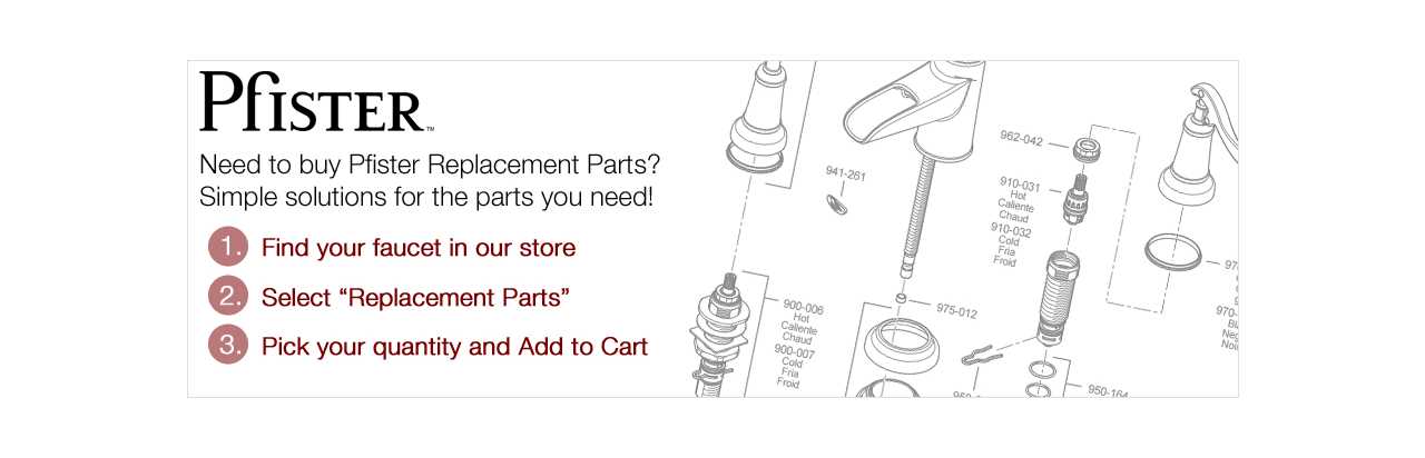 pfister kitchen faucet parts diagram