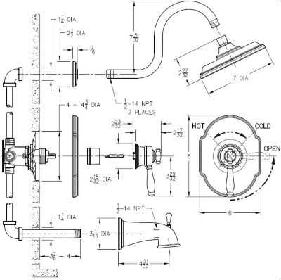 pfister shower faucet parts diagram