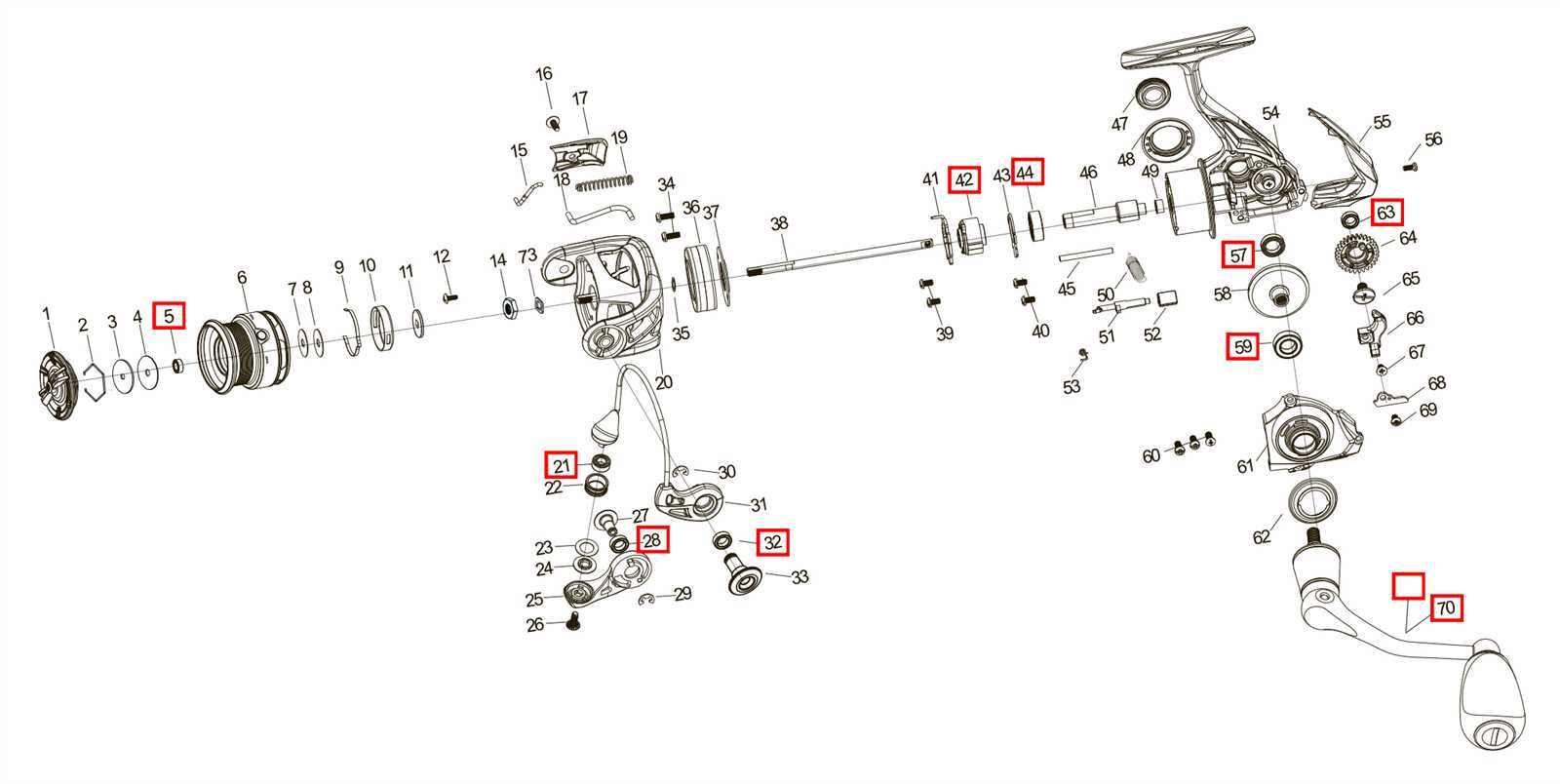 pflueger president parts diagram