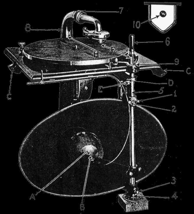 phonograph parts diagram