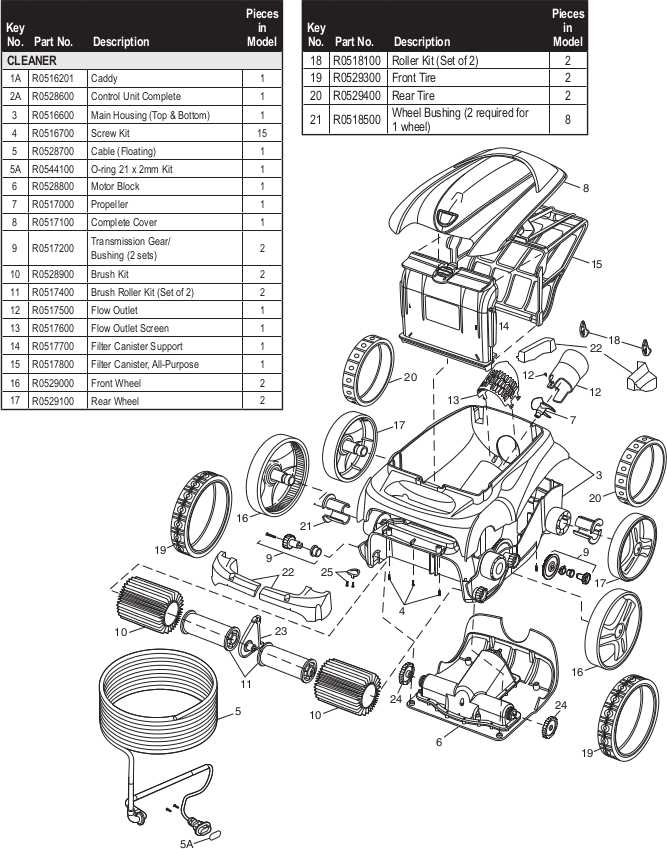 polaris 360 parts diagram