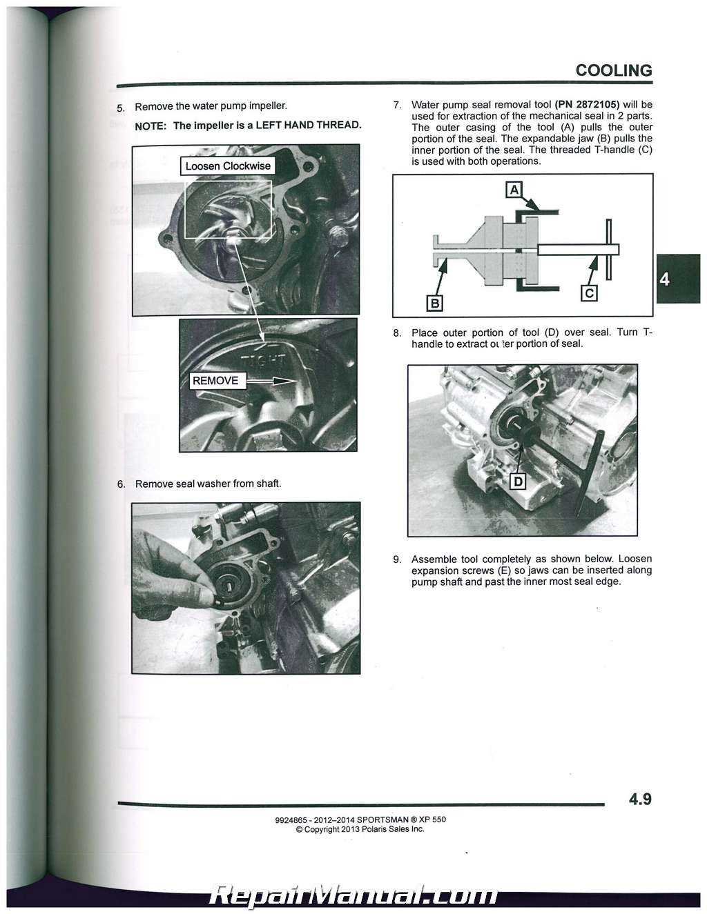 polaris sportsman 550 parts diagram