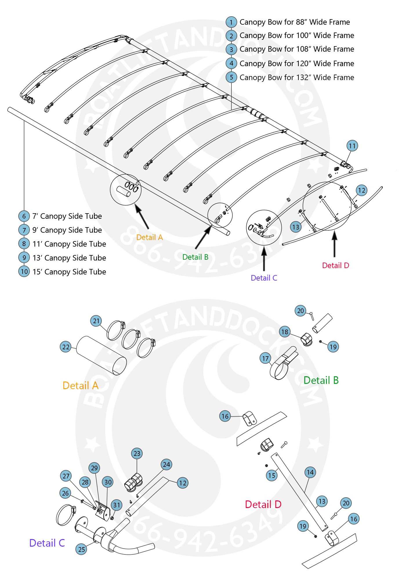 pontoon boat parts diagram