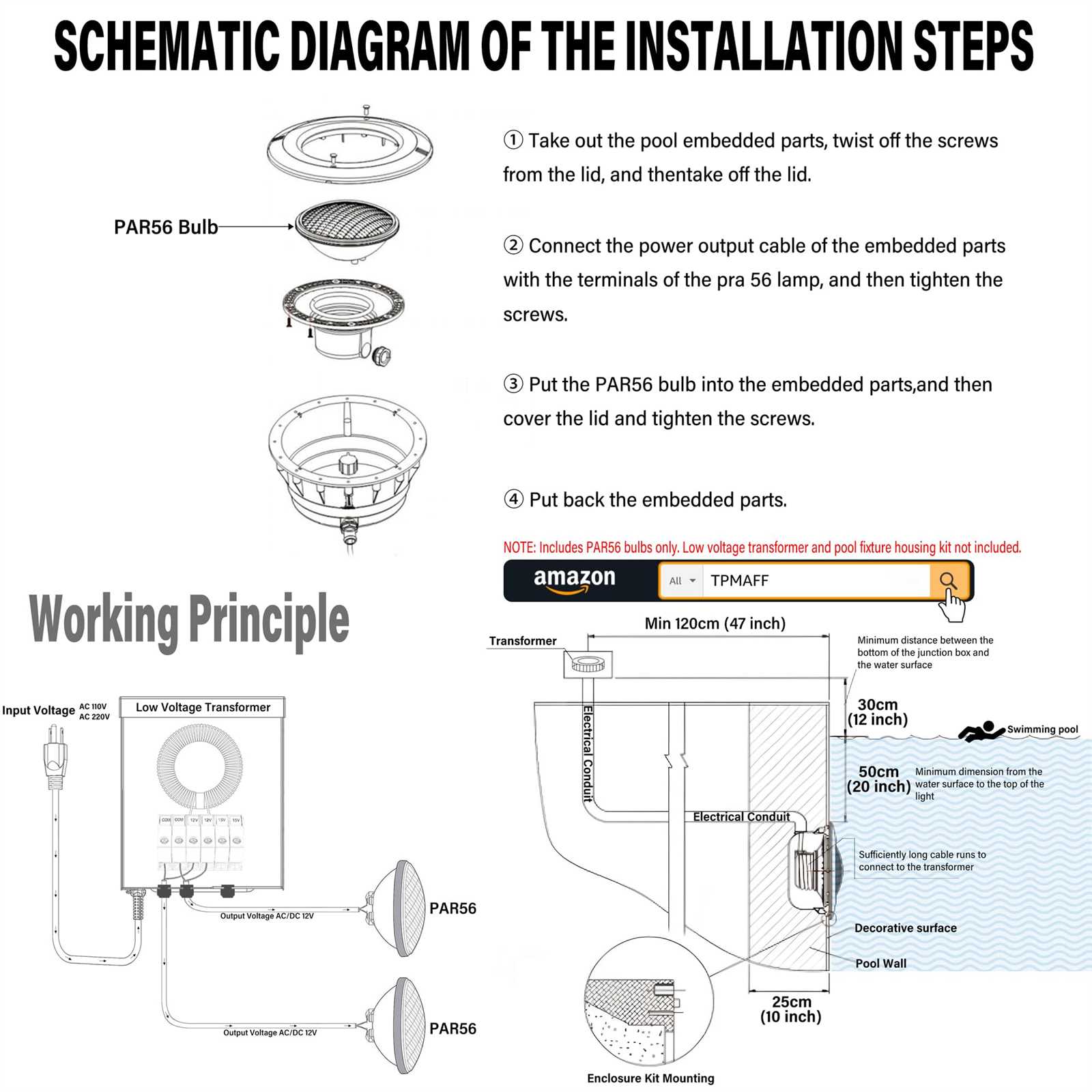 pool light parts diagram