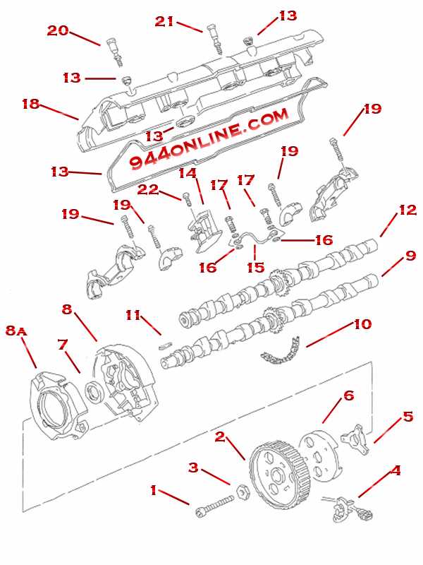 porsche 944 parts diagram