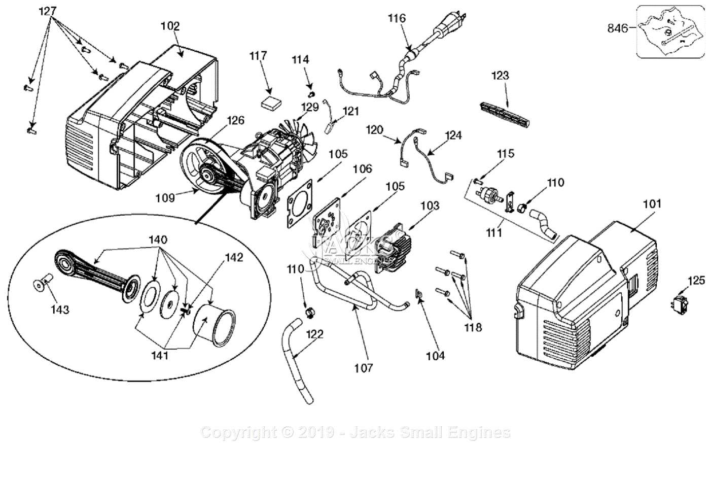 porter cable bn200sb parts diagram