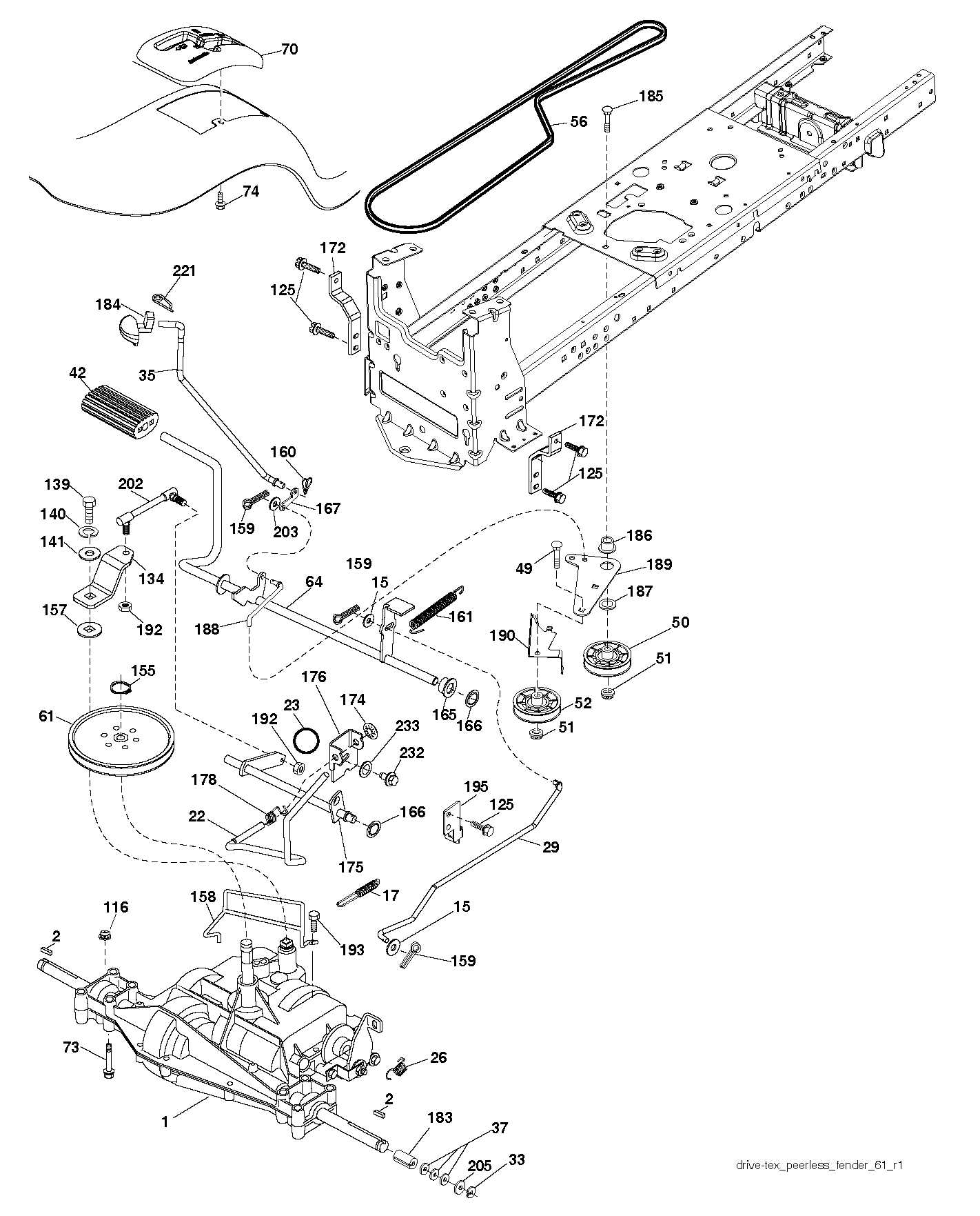 poulan pro mower parts diagram