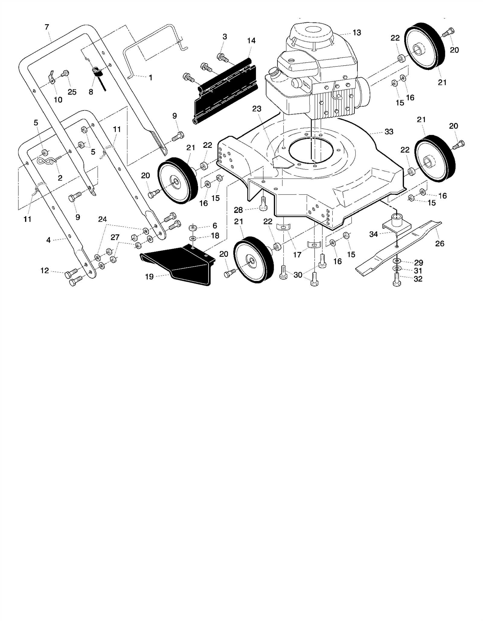 poulan riding lawn mower parts diagram