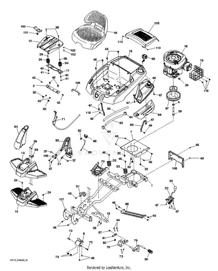 poulan riding lawn mower parts diagram