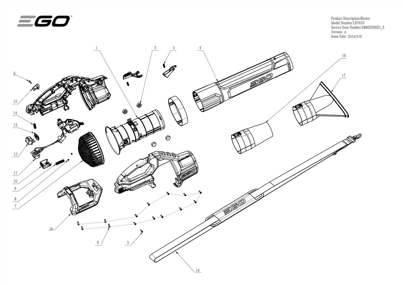 powersmart db7651 24 parts diagram