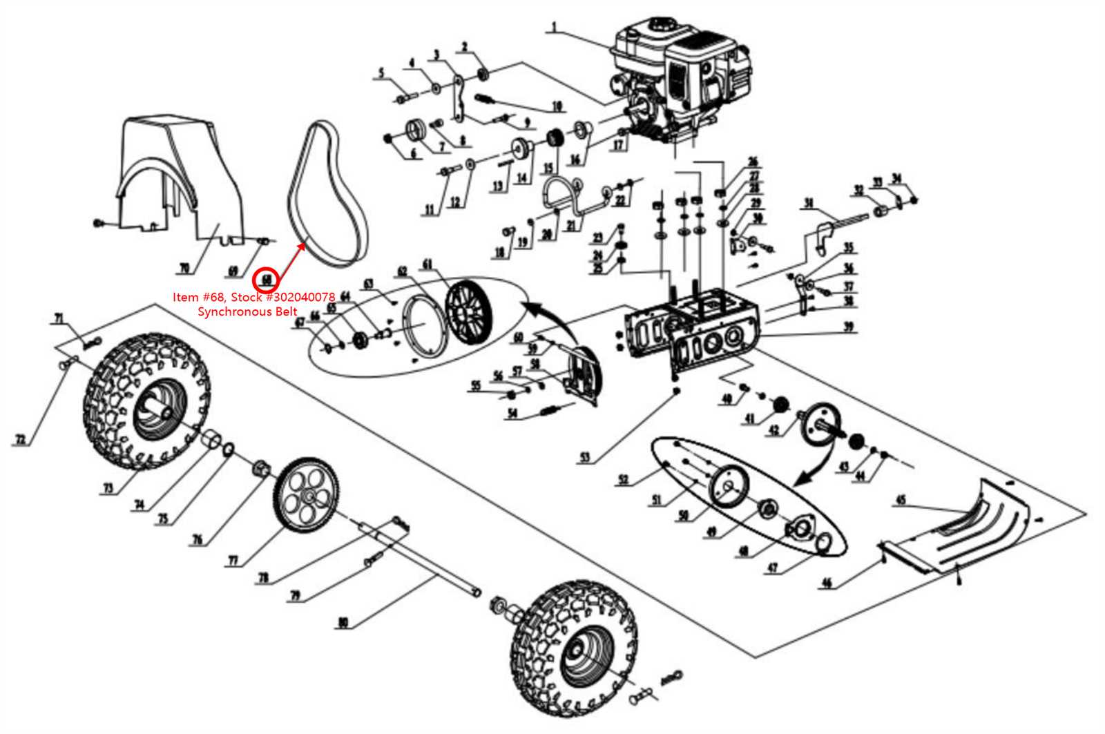 powersmart lawn mower parts diagram