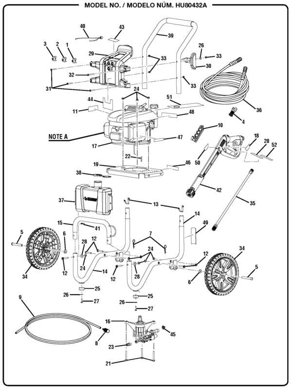 pressure washer parts diagram