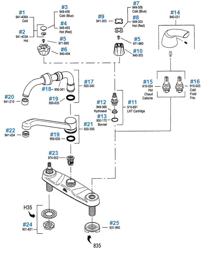 price pfister shower parts diagram