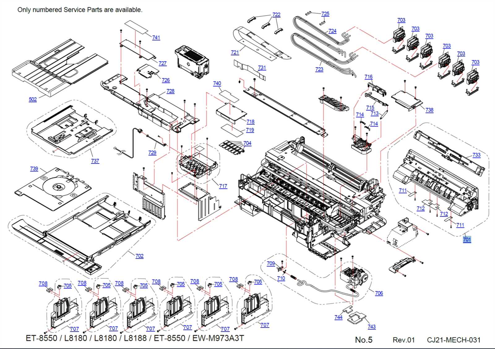 printer parts diagram