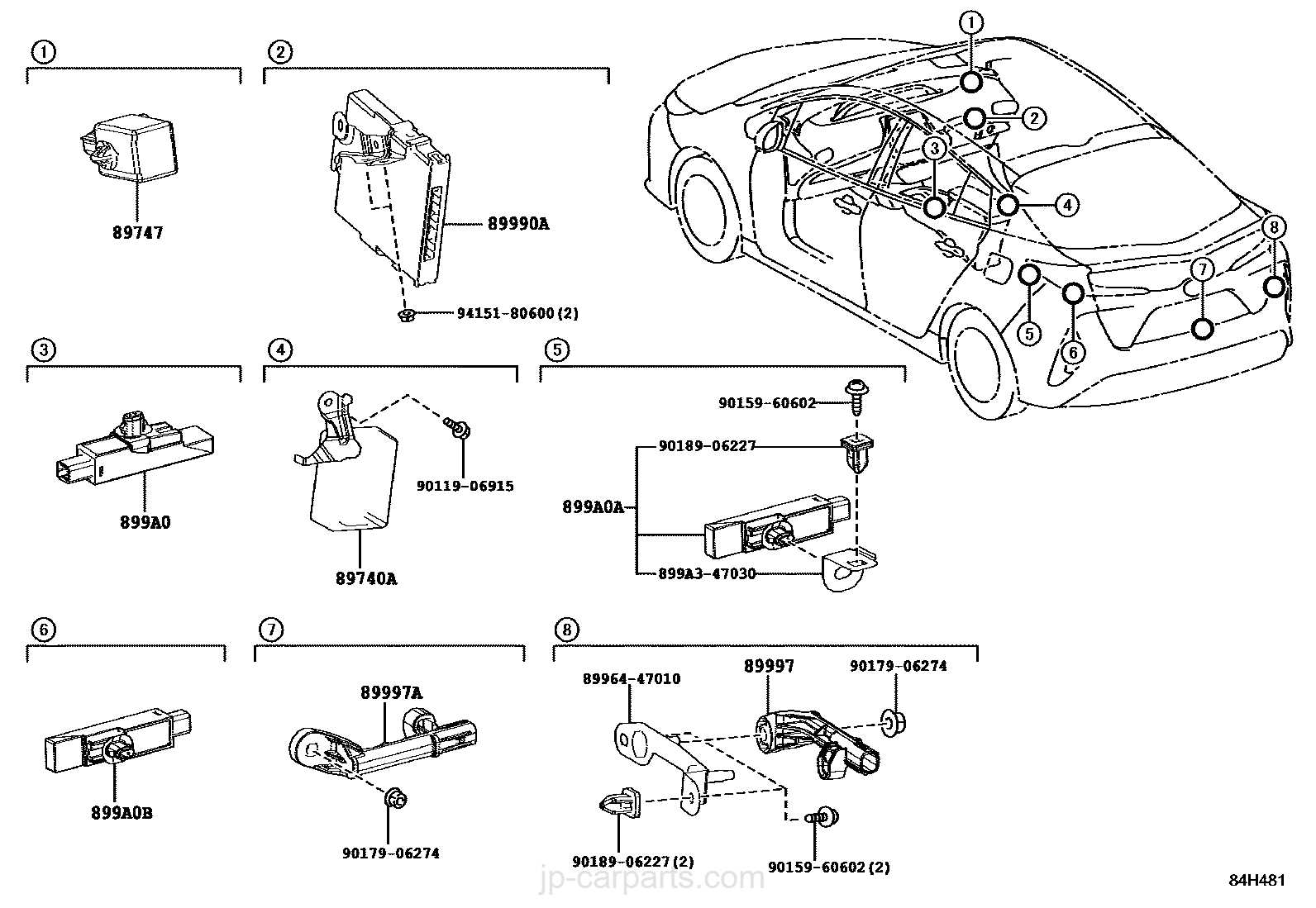 prius parts diagram