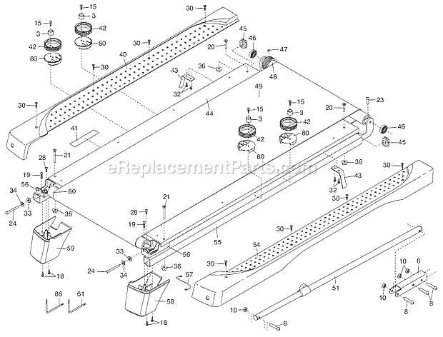 proform treadmill parts diagram