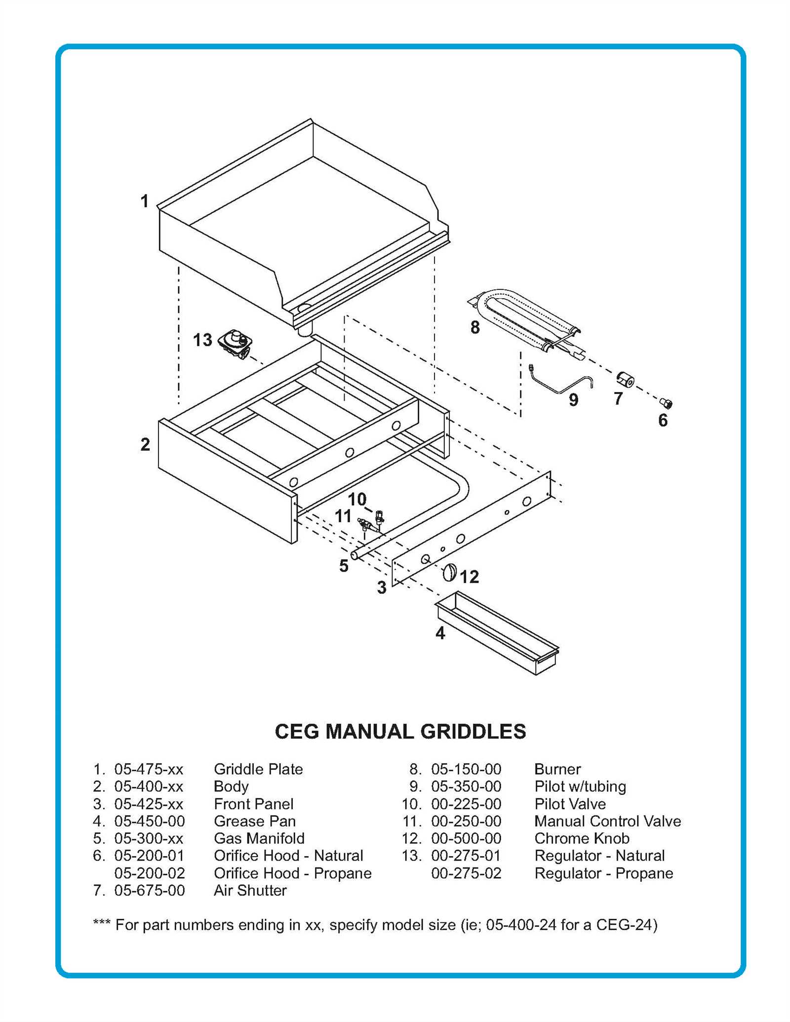 propane regulator parts diagram