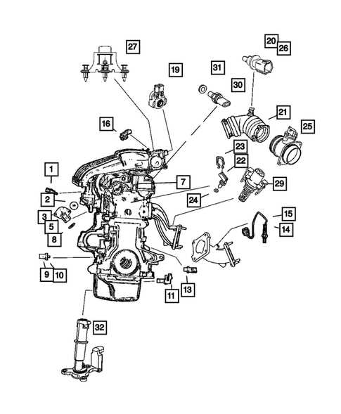 pt cruiser engine parts diagram