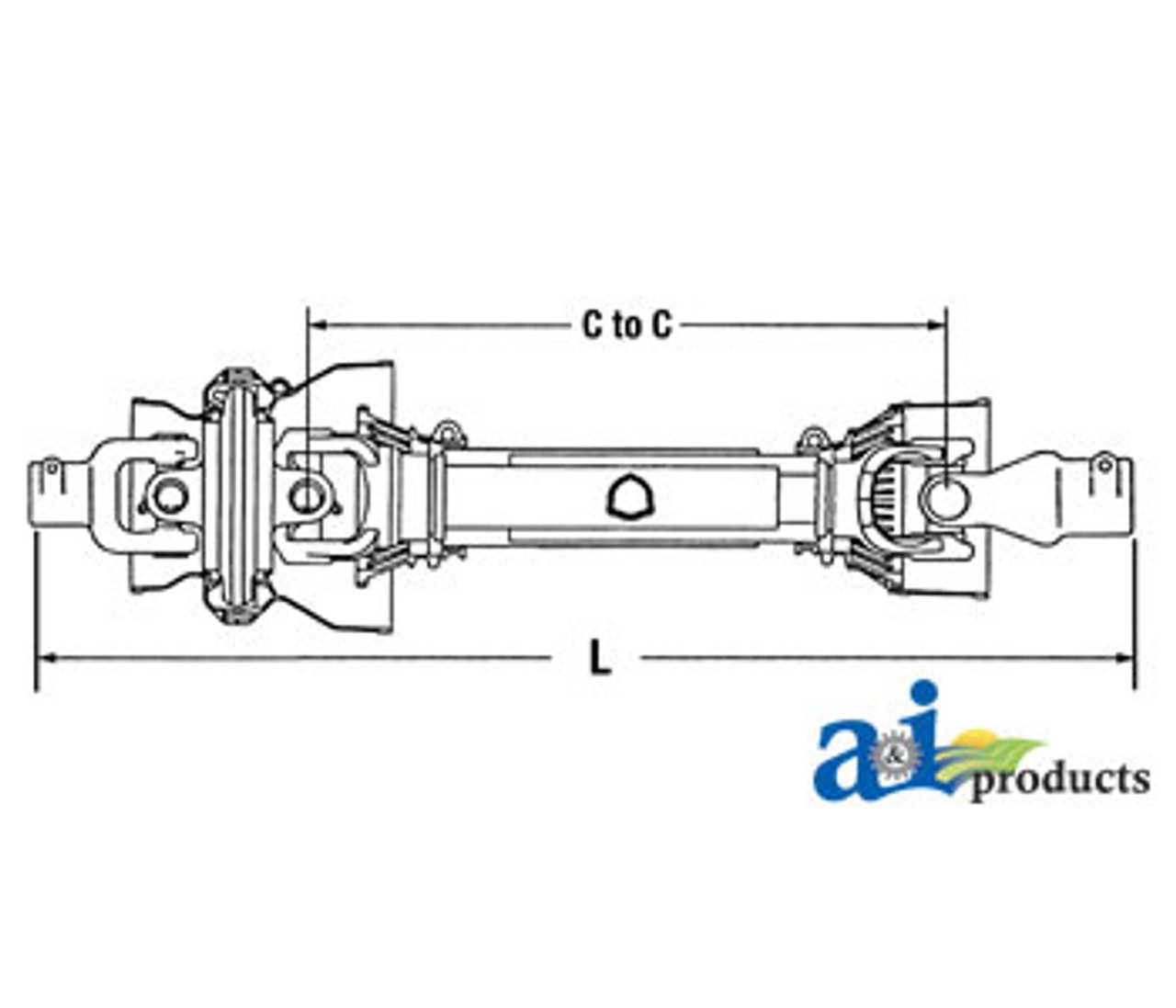 pto shaft parts diagram