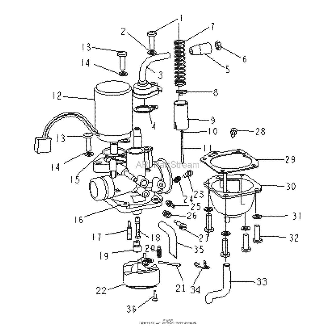 quad parts diagram