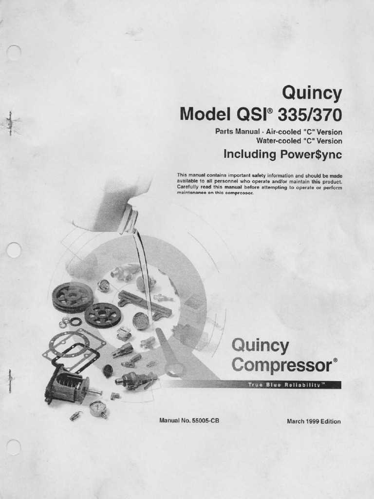 quincy compressor parts diagram