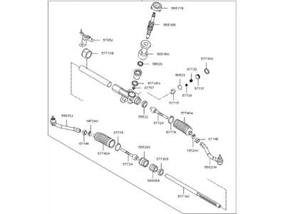 rack and pinion parts diagram