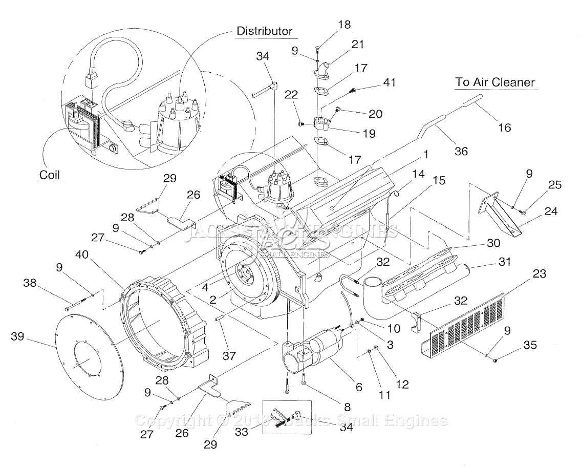 radial engine parts diagram