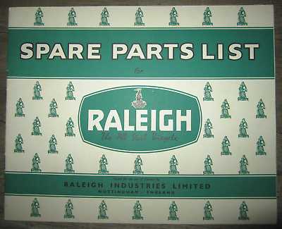 raleigh bike parts diagram