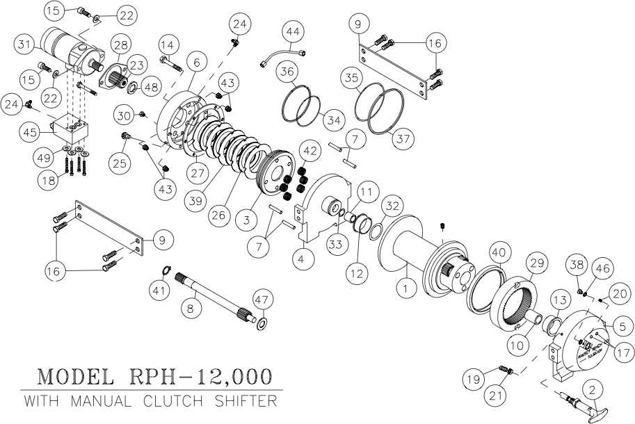 ramsey winch parts diagram