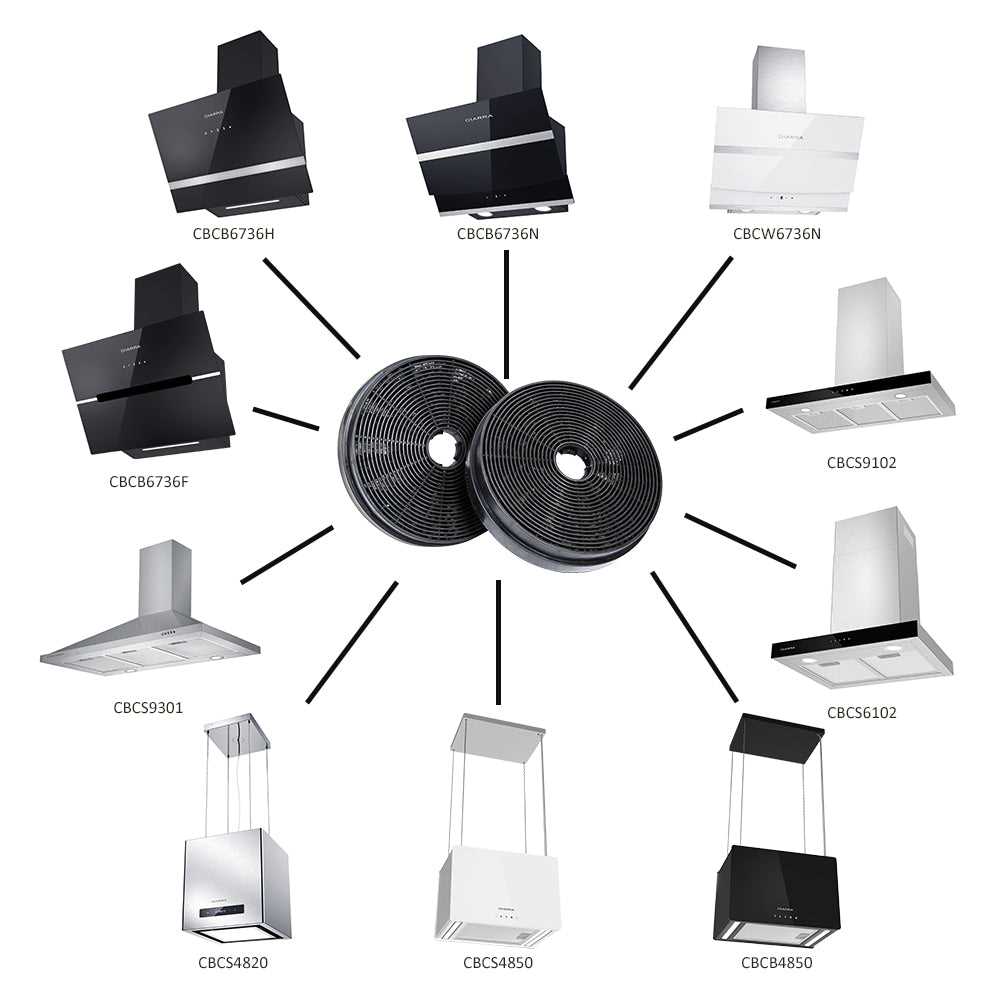 range hood parts diagram