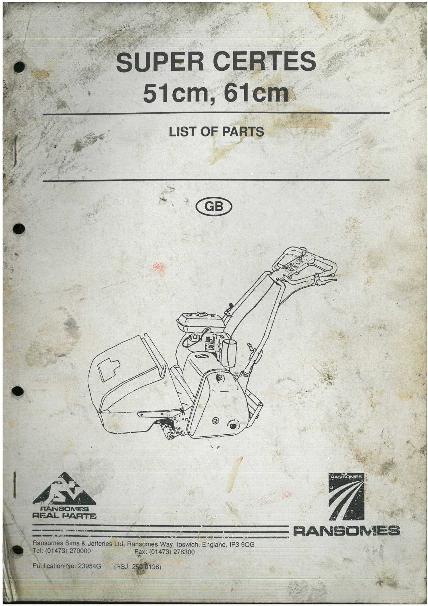 ransomes mower parts diagram